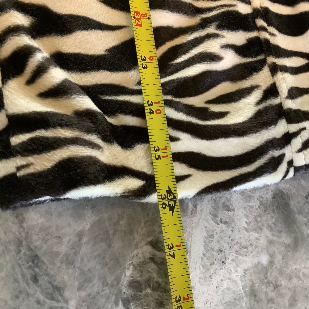 Gallery Zebra Print Long Coat Size Large - image 7